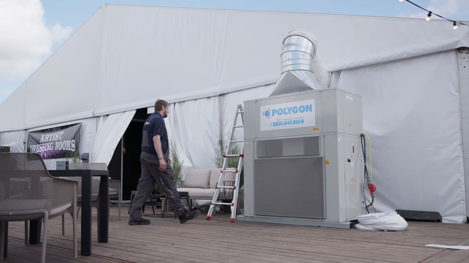 Klimatisierung beim Wacken Open Air 2025 von POLYGON
