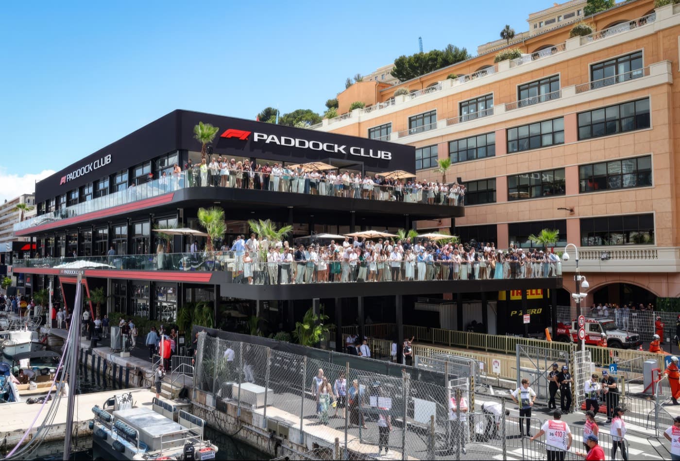 Paddock Club Eventhalle beim Formel-1-Wochenende in Monaco